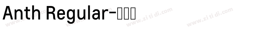Anth Regular字体转换